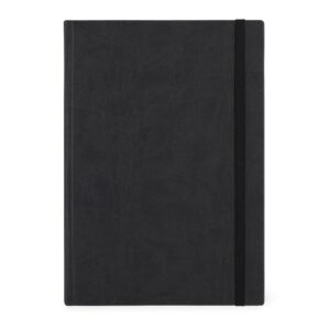legami - maxi daily diary, 13 months, from january 2024 to december 2024 with weekly planner january 2025, 400 detachable pages, elastic closure, address book, 21 x 29.7 cm, black onyx