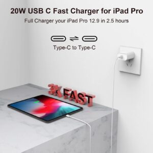 wamaxlink iPhone 15 Charger Fast Charging, 3 Pack PD 20W USB C Wall Charger Block with 6FT USB C to USB C Fast Charging Data Sync Cable Cord for iPhone 15/15 Plus/15 Pro/15 Pro Max, iPad Pro/Air/Mini