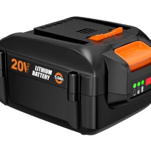 S SKSTYLE 5.0Ah for Worx Battery 20v fit for Worx 20 Volt Cordless Power Tools WA3578 WA3520 and More, Battery with Fuel Gauge