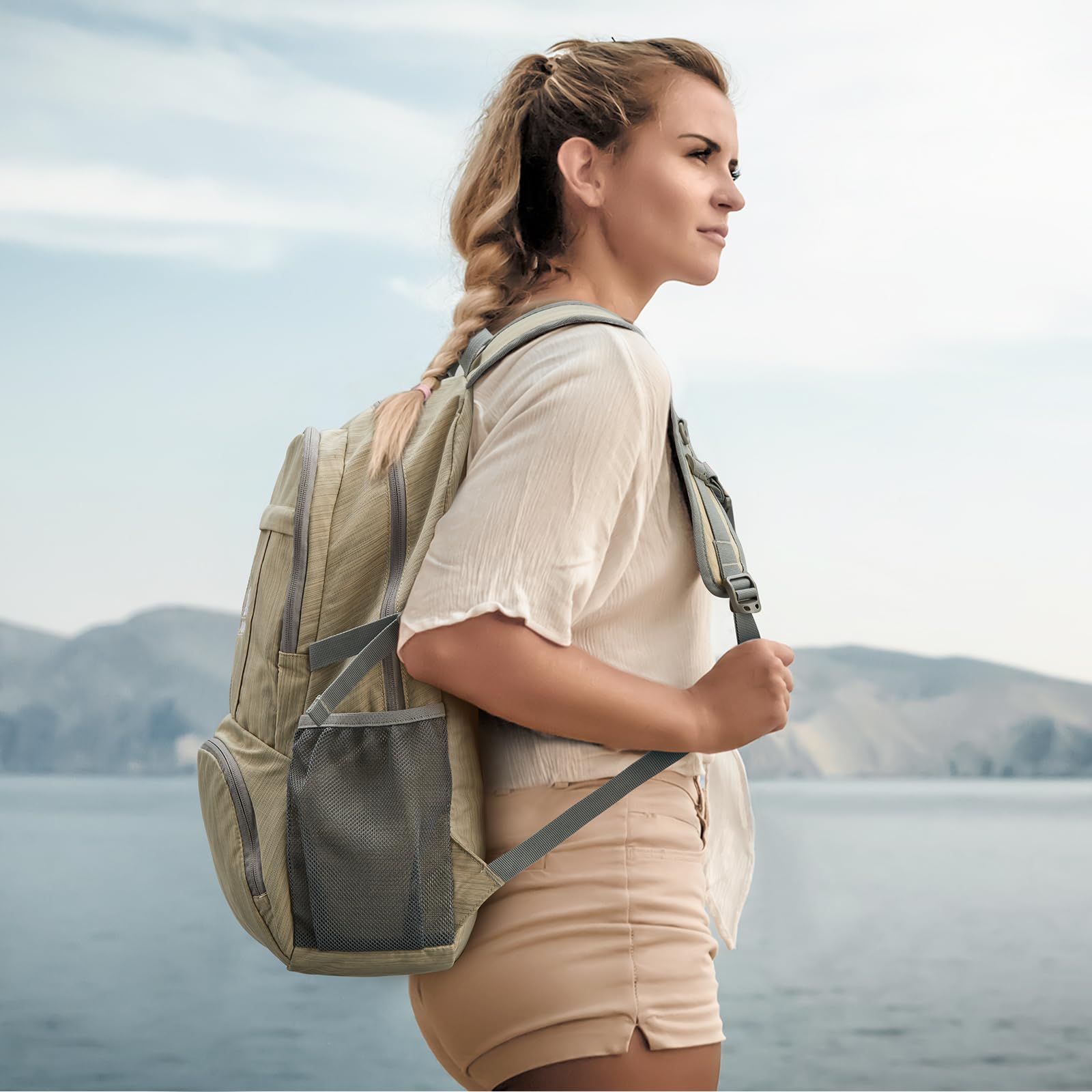 G4Free 30L Hiking Backpack Lightweight Packable Shoulder Daypack Outdoor Travel Foldable for Men Women