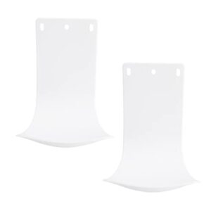 garvalon 2pcs plastic water tray soap dispenser drip catcher drip pan for washing machine soap dispenser wall mount wall mount soap dispenser bracket drip tray toilet abs white soap holder