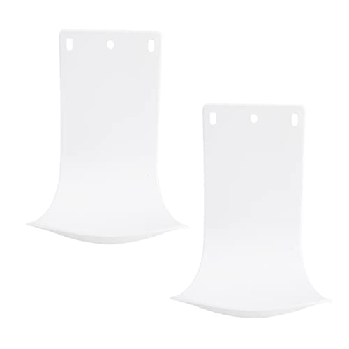 GARVALON 2Pcs Plastic Water Tray soap Dispenser drip Catcher drip pan for Washing Machine soap Dispenser Wall Mount Wall Mount soap Dispenser Bracket drip Tray Toilet abs White soap Holder