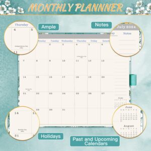 2024-2027 Pocket Planner - Pocket Planner (36-Month) with 60 Notes Pages, July. 2024 - June. 2026, 6.6" x 3.9", 3 Year Monthly Planner with Contacts, Pen Holder, Back Pocket with Thick Paper - Green