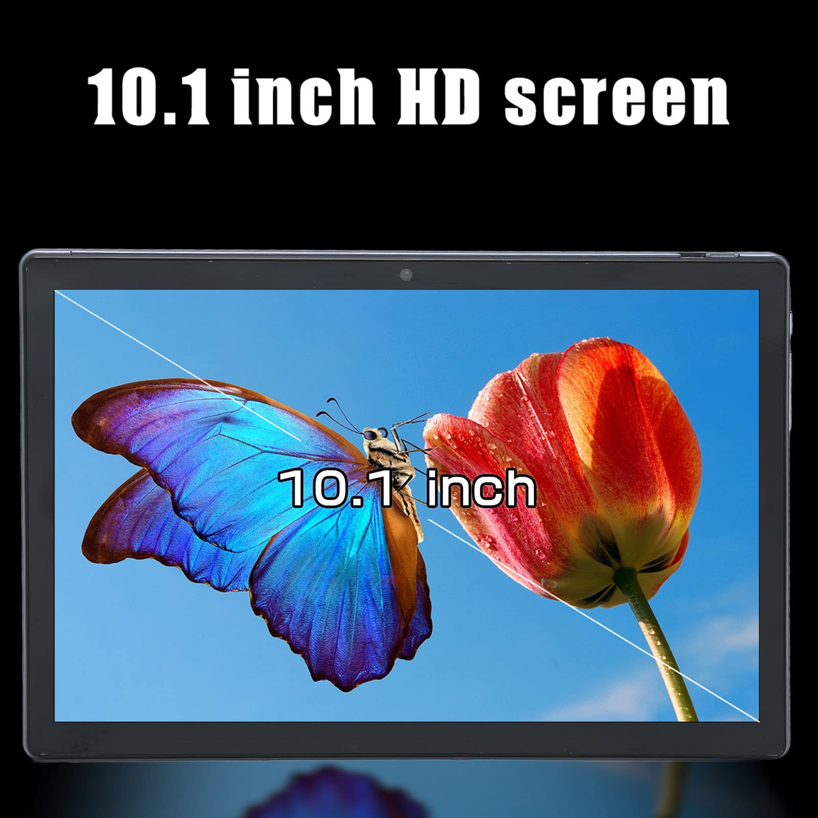 Pomya 10.1 Inch FHD Tablet, 5G WiFi Tablet for Android12, 8GB RAM 256GB ROM, 4G LTE Calling Tablet with 8MP 16MP Camera, 7000mAh Type C Octa Core Tablet for Daily Life