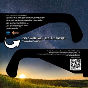 Solar Eclipse Glasses (10 pack) ISO 12312-2 Compliant, AAS Recognized, for safe direct Sun Viewing of April 8, 2024 Total Solar Eclipse in USA