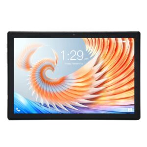 dauz 10.1 inch tablet black 8mp front 16mp rear 100-240v for android 12 for learning (us plug)