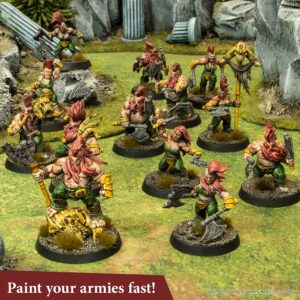 The Army Painter Speedpaint Most Wanted Set 2.0+, 24x18ml Speed Model Paint Kit Pre-Loaded with Mixing Balls, 1 Brush- Base - Model Paint Set for Plastic Models