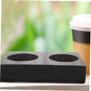 YARNOW 2pcs Takeaway Cup Holder Beer Pong Pool Float Door Dash Clip on Cup Holder Dish Carrier 2 Bowls Holder Tray Coffee Carrier Tray Reusable Drink Epe Pearl Cotton Refreshments Basket