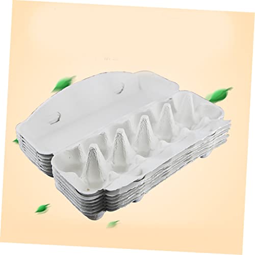 Cabilock 30 Pcs Pulp Egg Tray Egg Basket Egg Storage Case Portable Fridge Egg Cartons for Chicken Eggs Reusable Egg Storage Tray Garbage Portable Refrigerator Egg Trays Bulk Eggs