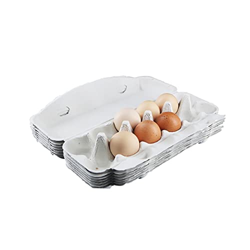 Cabilock 30 Pcs Pulp Egg Tray Egg Basket Egg Storage Case Portable Fridge Egg Cartons for Chicken Eggs Reusable Egg Storage Tray Garbage Portable Refrigerator Egg Trays Bulk Eggs