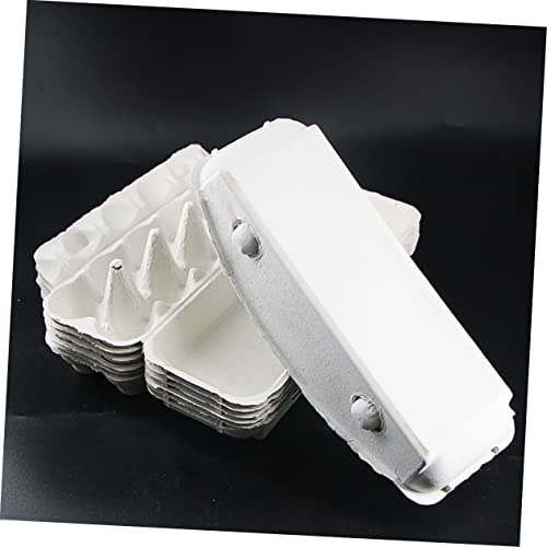 Cabilock 30 Pcs Pulp Egg Tray Egg Basket Egg Storage Case Portable Fridge Egg Cartons for Chicken Eggs Reusable Egg Storage Tray Garbage Portable Refrigerator Egg Trays Bulk Eggs