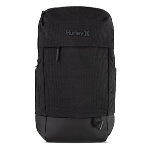 hurley mens classic backpack, black, one size