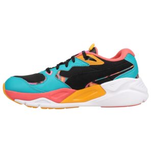 puma womens trc mira lava lace up sneakers shoes casual - black, blue, orange, yellow - size 7 m