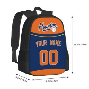 INAOO Backpack Houston Personalized Bags for Men Women Gifts