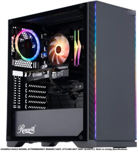 gaming computer geforce rtx 3060 graphics desktop pc for gaming 8 core ryzen cpu 4.6 ghz 32gb ddr4 ram 1tb ssd nvme plug and play tower pc