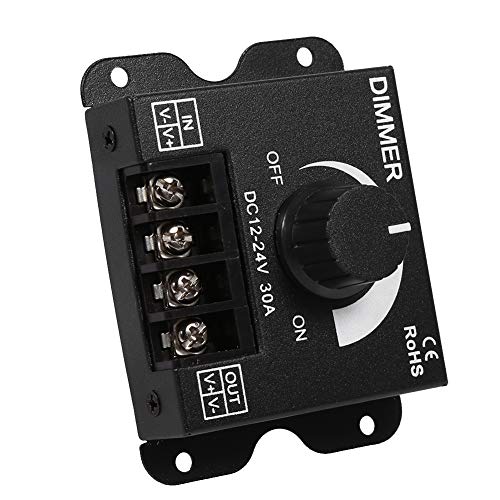 Switch Controller, 12V-24V 30A Led Switch Dimmer Controller Manual Operation for Strip Light Single Color