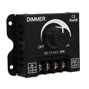 Switch Controller, 12V-24V 30A Led Switch Dimmer Controller Manual Operation for Strip Light Single Color