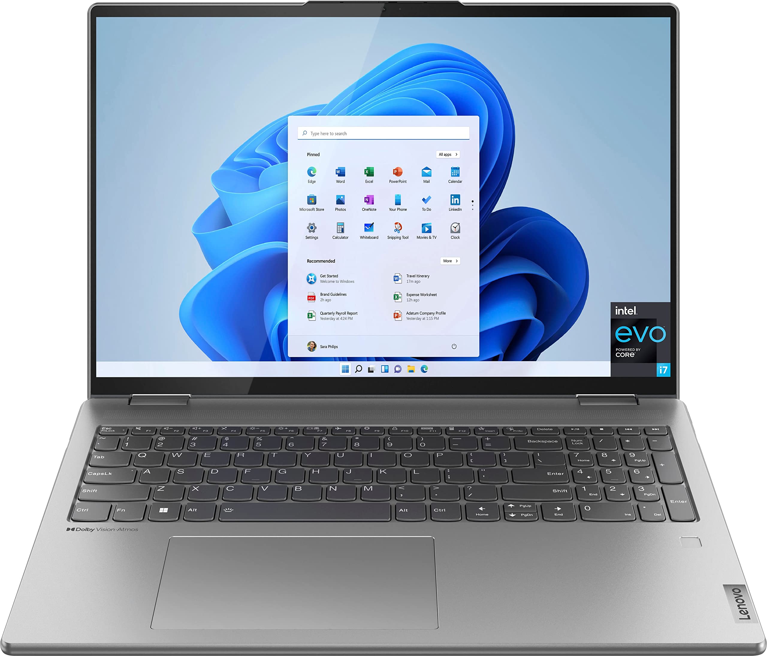 LENOVO Yoga 7i 2-in-1 Laptop 2022, 16" 2.5K Touchscreen, Intel EVO Platform, 12th Core i7-1260P, Iris Xe Graphics, 16GB RAM 512GB SSD, WI-FI 6E Thunderbolt 4 Backlit KB, Windows 11 Pro, COU 32GB USB