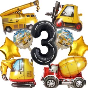 construction truck balloons construction birthday party supplies construction trucks party decorations for boys 3rd birthday party construction tractor themed birthday party favor