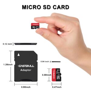 32GB 10-Pack of Micro SD Cards, EASTBULL SD Memory Cards 32GB SD Cards Pack Full HD Video 90MB/s UHS-I U1 Micro SDHC Class 10 for Surveillance Security Cam (10 Units and 2 Adapters)