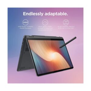 Lenovo Flex 5 14" 2-in-1 FHD (1920x1080) Touch Display, Fingerprint Reader, AMD Ryzen 5 5500U (6-Core) Processor, 1.8GHz, 16GB RAM, 512GB SSD, Backlit Keyboard, Windows 11 Home, Gray, Digital Pen