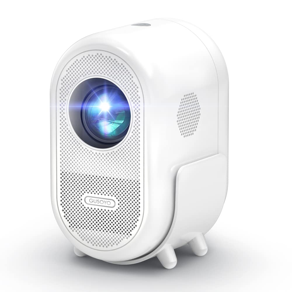 Mini Projector with 5G WiFi and Bluetooth, GUSOYO DX8 15000L Native 1080P Outdoor Projector 4K Supported, Portable Movie Projector for Home Theater, Compatible with iOS/Android/PS5/HDMI/TV Stick