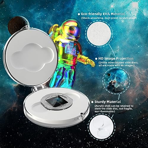 Slide Discs for Orzorz Star Projector Galaxy Night Light and POCOCO Galaxy Projector, HD Display Slide for Planetarium Projector or Constellation Projector (Deep Space Mystery)