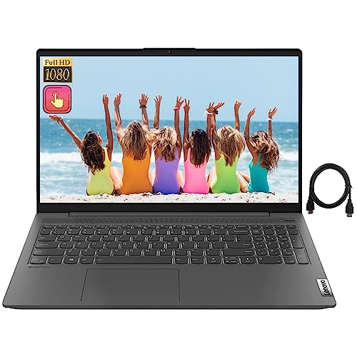 Lenovo IdeaPad 5i 15.6" FHD Touch Screen Laptop, Intel 4Core i7 1165G7 up to 4.7GHz,Iris Xe Graphics, 8GB RAM 1TB PCle SSD, Backlit Keyboard, Fingerprint Reader, WiFi 6, with 4K HDMI Cable