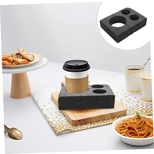 5pcs Foam Drink Holder Milk Tea Tray Foam Tray Cup Holder Foam Cup Glass Holder Milk Cup Tray Takeout Coffee Cup Holder Cup Carrier Coasters for car Cup Trays Bottle Rack re-usable