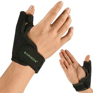 konsedik thumb brace,spica splint support for women&men right & left hands,stabilizer for arthritis,de quervains tenosynovitis,cmc joint,trigger finger,carpal tunnel(medium)