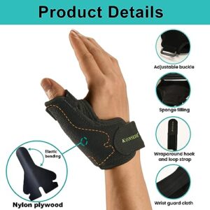 KONSEDIK Thumb Brace,Spica Splint Support for Women&Men Right & Left Hands,Stabilizer for Arthritis,De Quervains Tenosynovitis,CMC Joint,Trigger Finger,Carpal Tunnel(Medium)