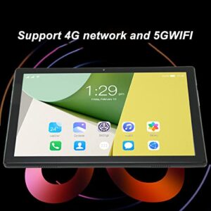 Pomya HD Tablet, 10.1 Inch Touch Screen 5G Dual Band WiFi Tablet for Android12, 8GB RAM 256GB ROM, 7000mAh Type C Octa Core CPU 4G Calling Tablet with 8MP 16MP Camera for Daily