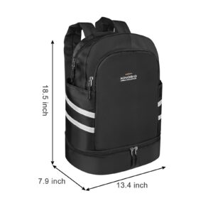 KingBig Gym Backpack Waterproof Backpack With Shoe Compartment Lightweight Travel Backpack Sports Backpack Small Gym Bag（high-capacity）