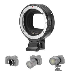 neewer ef to eos r mount adapter, ef/ef-s lens to rf mount camera autofocus converter ring compatible with canon eos r ra rp r6 mark ii r6 r5 r3 r7 r10 r8 r50, max load: 4.4lb/2kg, nw-ef-eosr