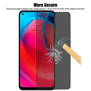 UZWZW (3+3) For Motorola Moto G Stylus 5G (2021) (3 Pack) Anti Spy Private Tempered Glass Film Privacy Screen Protector and (3 Pack) Camera Lens Protector, 9H Hardness, 2.5D, Anti Scratch