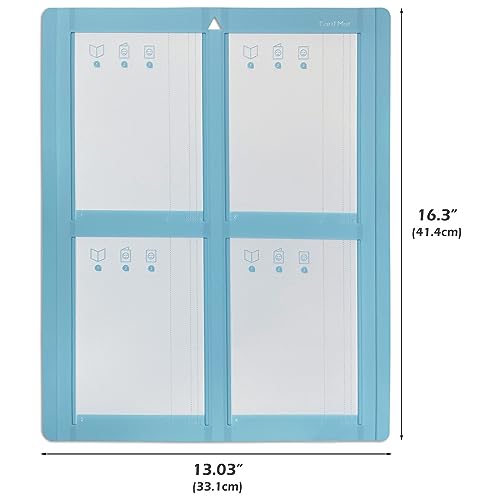 ReArt Card mat 2 x 2, 13×16.25 Inch 2 Mats, Reusable Card Mat with Clear Protective Film, Customize Cards Quickly (For Maker & Explore)