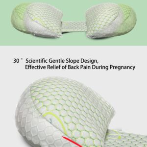 KAILE Pregnancy Pillows for Sleeping, Maternity Pillow for Pregnant Women with Detachable and Adjustable Pillow Cover - Support for Belly, Back, Legs, HIPS