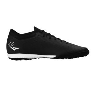 Tazzico Mens Soccer Cleats Womens Indoor TF Soccer Shoes FG Football Boots Professional Training Turf Football Cleats CR7 Soccer Shoes (Black-White,9Men)