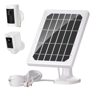 solar panel for ring camera, solar panel compatible with ring, for stick up cam battery (2nd & 3rd gen) and spotlight cam battery, solar panels for ring-cam outdoor security