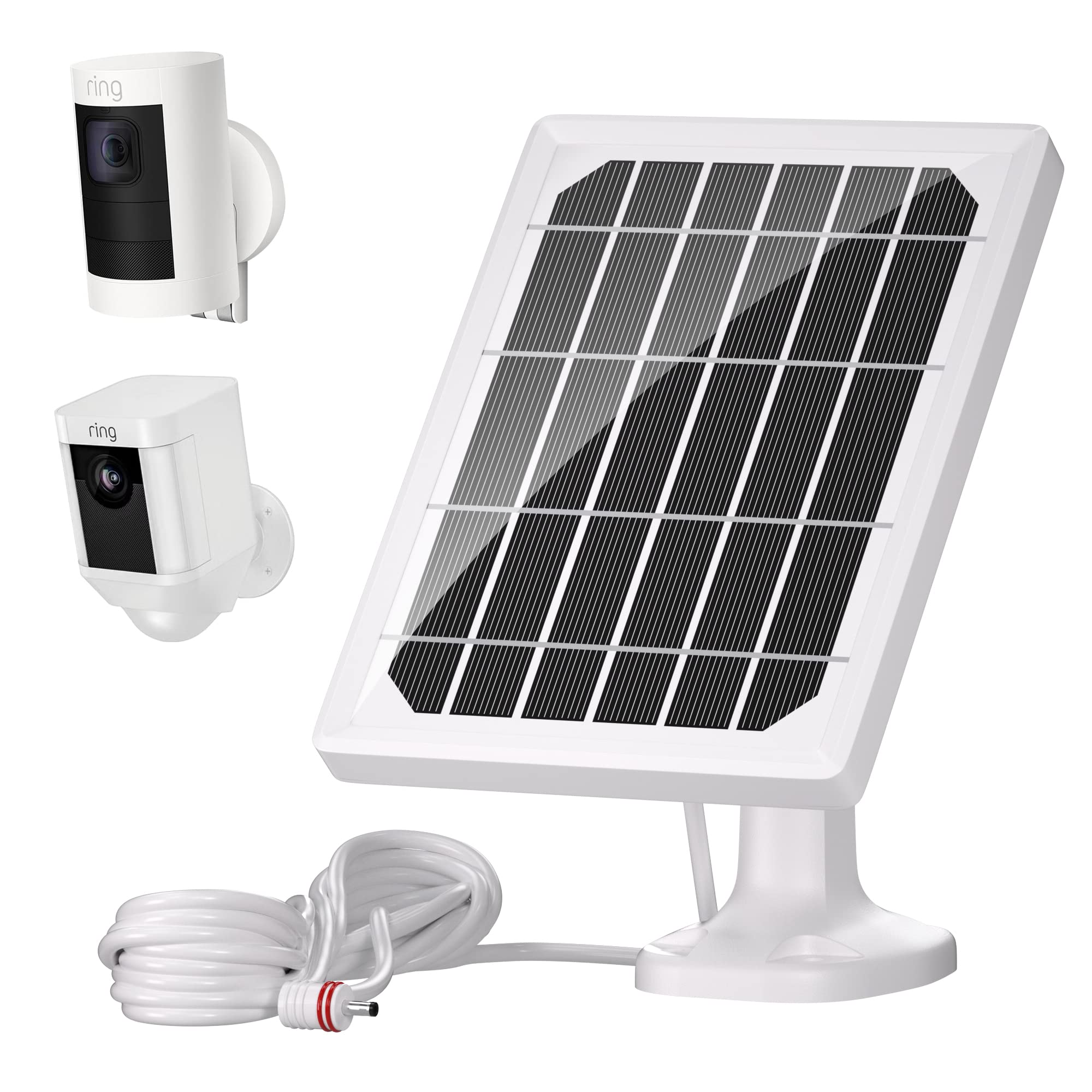 Solar Panel for Ring Camera, Solar Panel Compatible with Ring, for Stick Up Cam Battery (2nd & 3rd Gen) and Spotlight Cam Battery, Solar Panels for Ring-Cam Outdoor Security