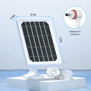 Solar Panel for Ring Camera, Solar Panel Compatible with Ring, for Stick Up Cam Battery (2nd & 3rd Gen) and Spotlight Cam Battery, Solar Panels for Ring-Cam Outdoor Security