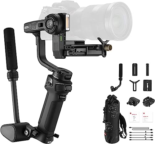 Zhiyun Weebill 3S Combo 3-Axis Gimbal Stabilizer for DSLR and Mirrorless Camera Compatible with Sony Nikon Canon Panasonic LUMIX Extendable Sling Grip Integrated Fill Light PD Fast Charge