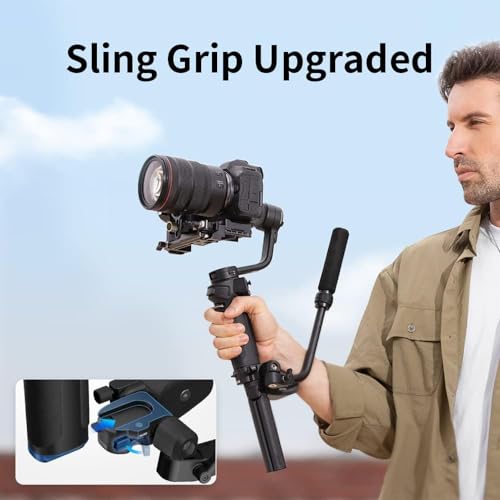 Zhiyun Weebill 3S Combo 3-Axis Gimbal Stabilizer for DSLR and Mirrorless Camera Compatible with Sony Nikon Canon Panasonic LUMIX Extendable Sling Grip Integrated Fill Light PD Fast Charge