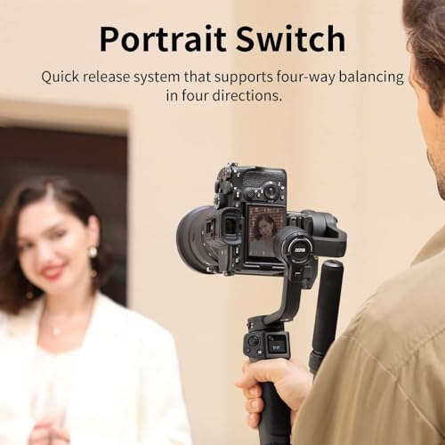 Zhiyun Weebill 3S Combo 3-Axis Gimbal Stabilizer for DSLR and Mirrorless Camera Compatible with Sony Nikon Canon Panasonic LUMIX Extendable Sling Grip Integrated Fill Light PD Fast Charge