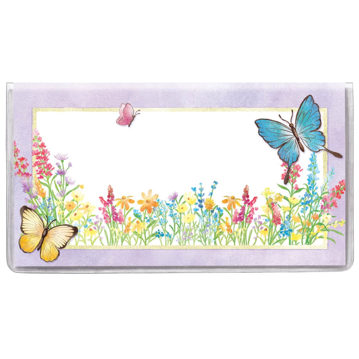 Wildflower 2 Year Planner, Additonal Space for Notes, Plastic Cover, Wildflower Design - Measures 6 3/4" Long x3 5/8" Wide