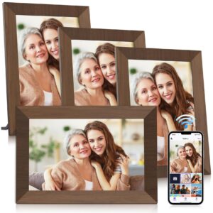 maxangel 4 pack digital photo frame 10.1 inch wifi electronic picture frame ips touch screen hd display 32gb storage sd card slot auto-rotate slideshow share videos photos remotely via uhale app