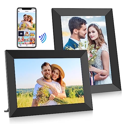 FANGOR 10.1 Inch WiFi Digital Picture Frame 1280x800 HD IPS Touch Screen, Electronic Smart Photo Frame with 32GB Storage, Auto-Rotate, Instantly Share Photos/Videos via Uhale App from Anywhere 2 Pack