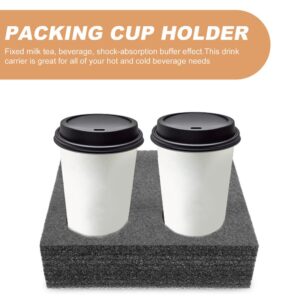 iplusmile 2 Pcs Pearl Cotton Cup Holder Cup Holders for Drinks Outdoor Cup Trays Packing Trays Luggage Cup Holder for Suitcases Drink Carrier for Cup Holder Tray Coffee Takeaway Cup