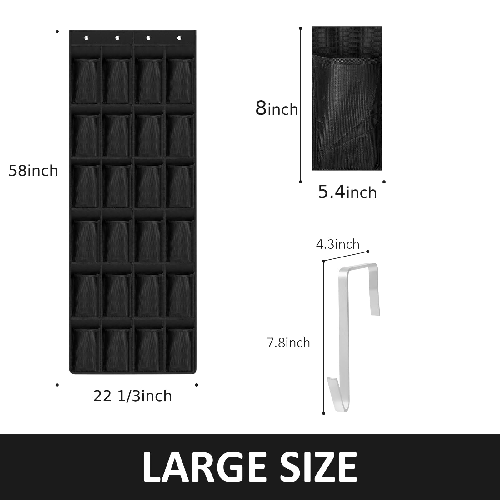 Intersnug Water Bottle Organizer,Water Bottle 24 Holders Over The Door Water Bottle Storage Rack Stanley Cup Organizer Various Sizes Cup Organizer For Kitchen Cabinet Pantry Closet Bedroom Bathroom