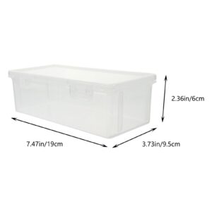 DOITOOL Bread Containers Storage Airtight Loaf - Transparent Plastic Bread Box for Homemade Bread - 7 Inch Bread Keeper Bread Holder Bread Saver for Homemade Bread Storage